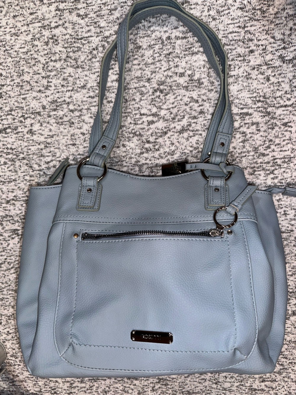 Rosetta Light Blue Women's Tote Bag - Elegant Everyday Carry, GUC